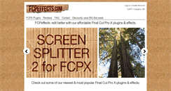 Desktop Screenshot of fcpeffects.com